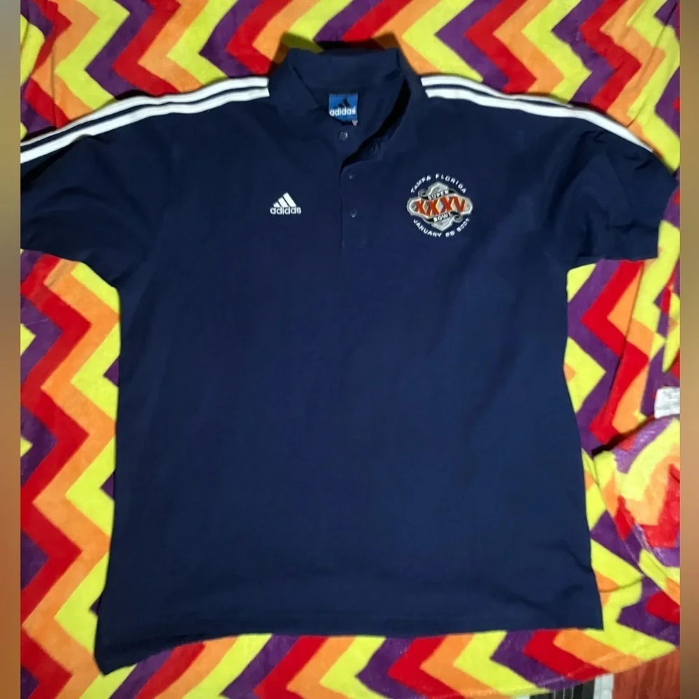 Vintage 2001 NFL Super Bowl adidas polo shirt